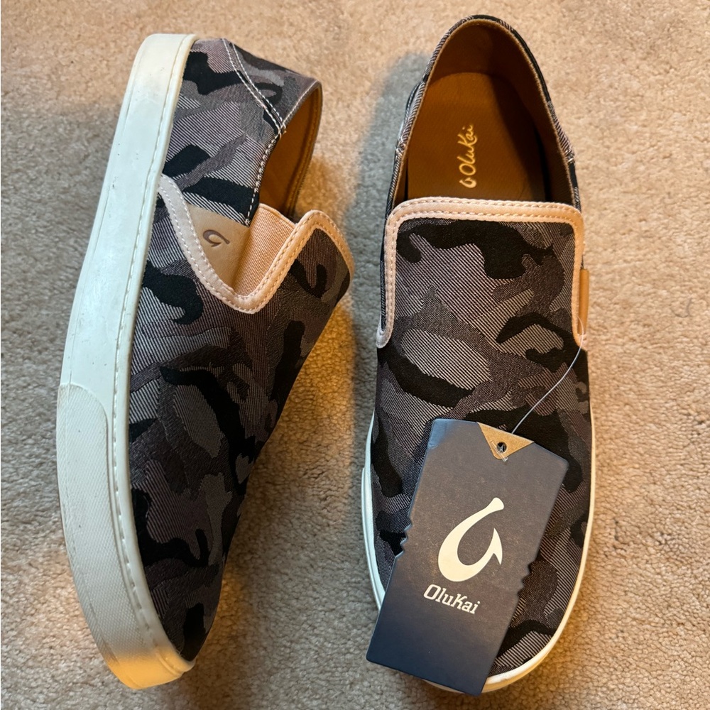 Olukai Pehuea Slip On Pink Camo